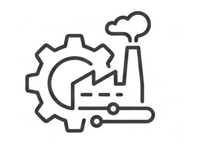 Industrial and manufacturing icon