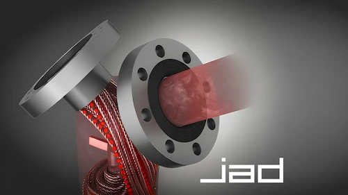 Close-up of an AIC JAD-Line flanged connection, video thumbnail