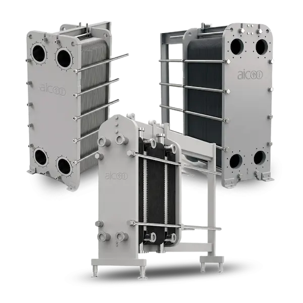 Three AIC gasketed plate and frame heat exchangers