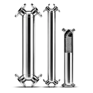 Three AIC JAD-Line vertical shell and coil heat exchangers