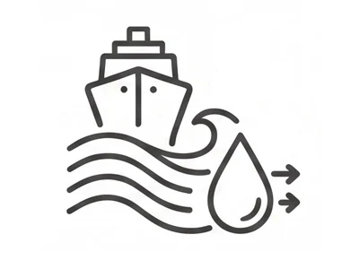 Wastewater and marine icon