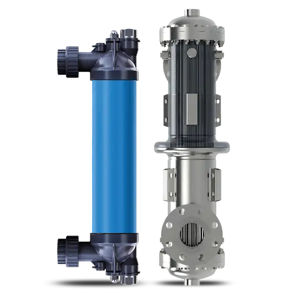 AIC legacy models: C-Line titanium pool heater and LENS shell and tube heat exchanger