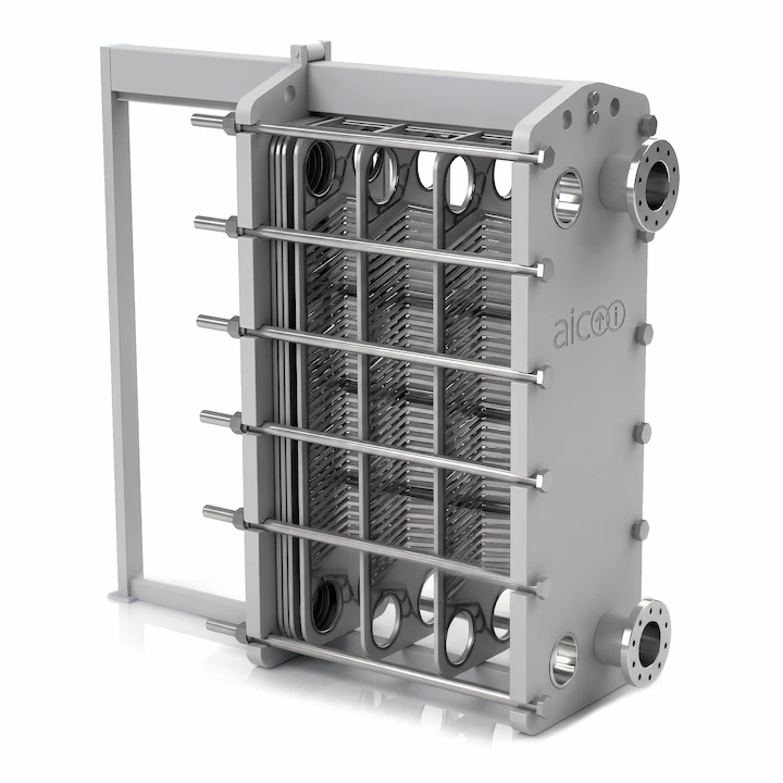AIC AX-Line sanitary plate and frame heat exchanger with an open frame
