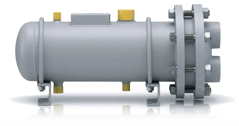 AIC PS/PW shell and U-tube heat exchanger, side view