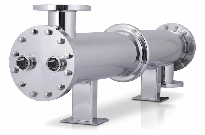 AIC P-Line sanitary shell and tube heat exchanger